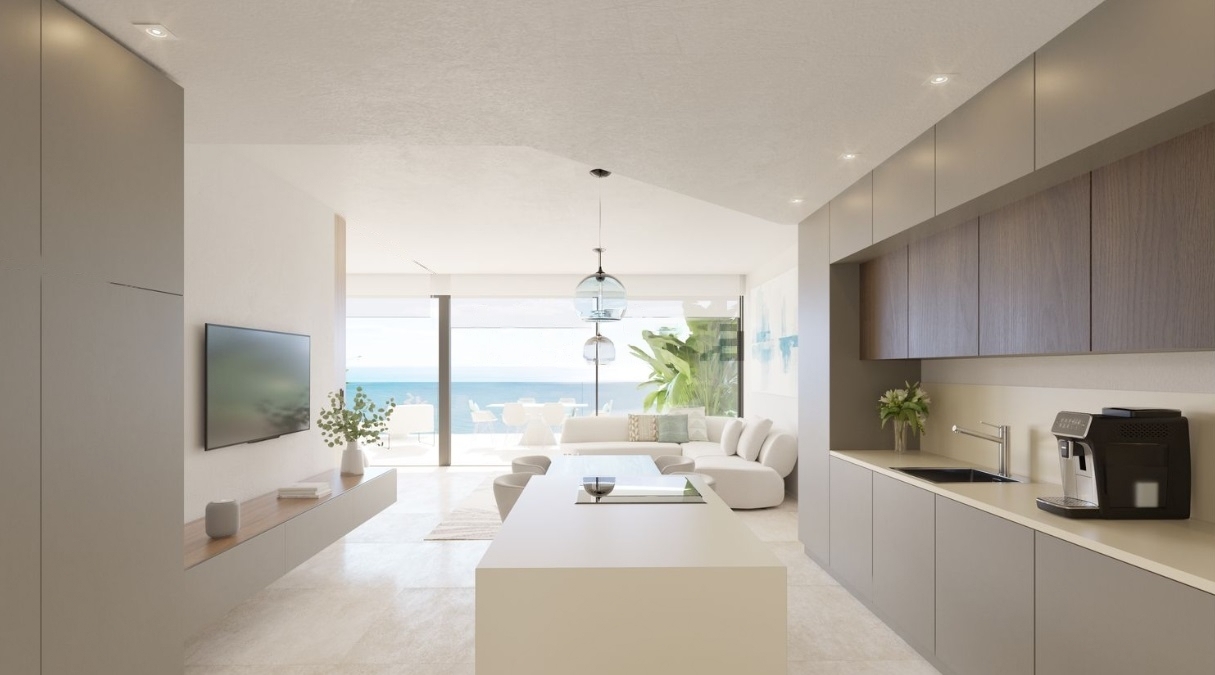 Se vende apartamentos OBRA NUEVA promotora en El Higuerón espectulares vistas al mar al lado de la playa