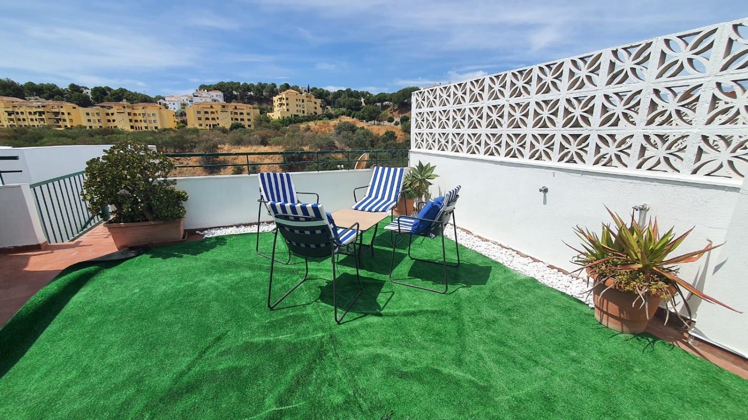 Half season . It is rented from now 30.6.25 beautiful.  penthouse in Mijas Costa