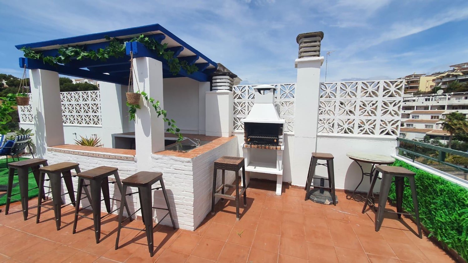 Half season . It is rented from now 30.6.25 beautiful.  penthouse in Mijas Costa