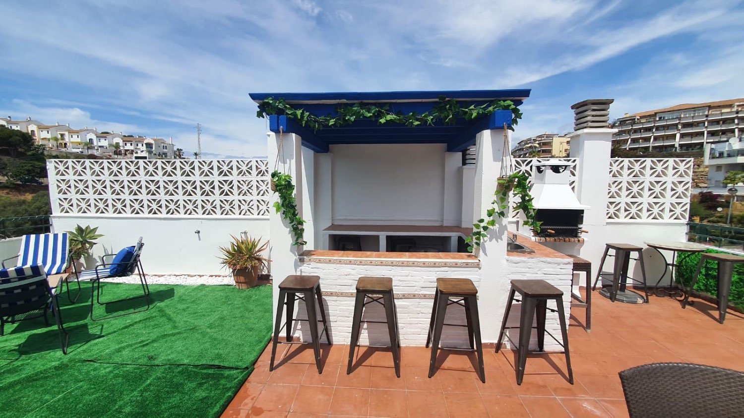 Halbe Saison . Es ist ab sofort vermietet 30.6.25 schön.  Penthouse in Mijas Costa