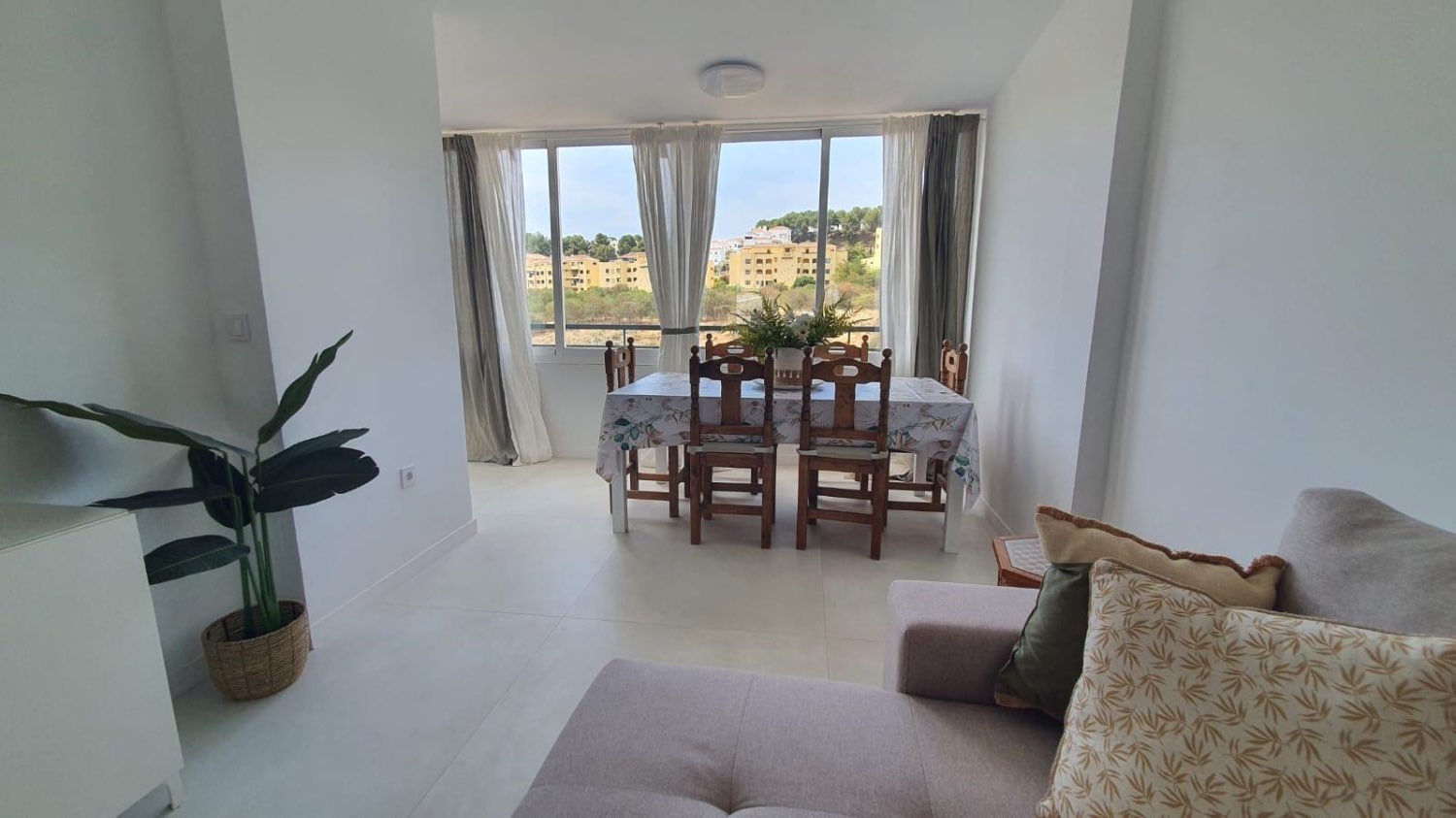 Half season . It is rented from 1.9.24-30.6.25 nice.  penthouse in Mijas Costa