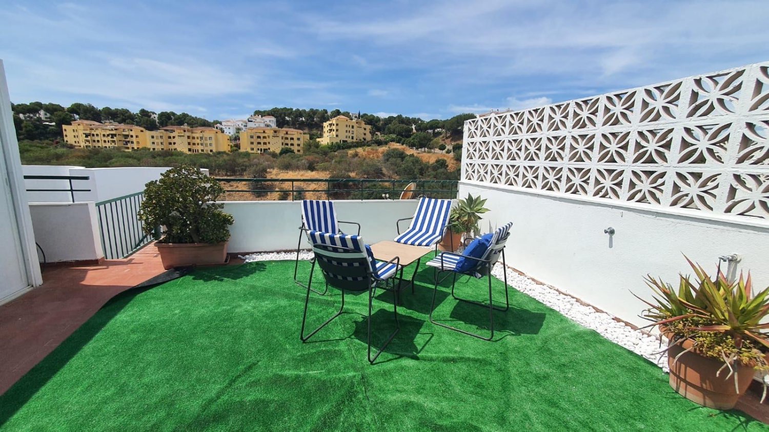 Half season . It is rented from 1.9.24-30.6.25 nice.  penthouse in Mijas Costa