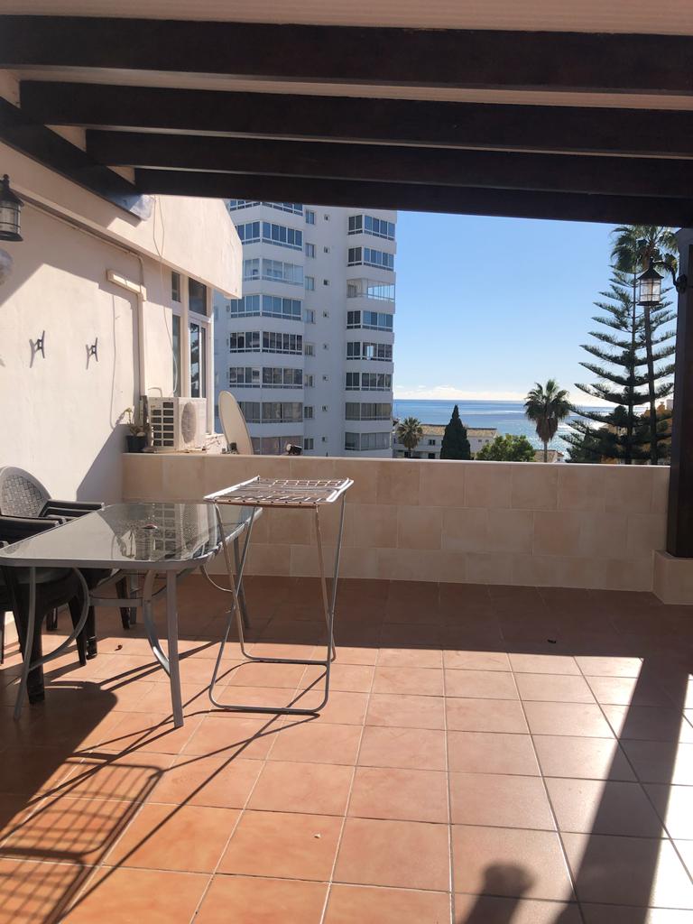 For rent for long term UNFURNISHED Beautiful duplex penthouse with sea views in Benalmadena