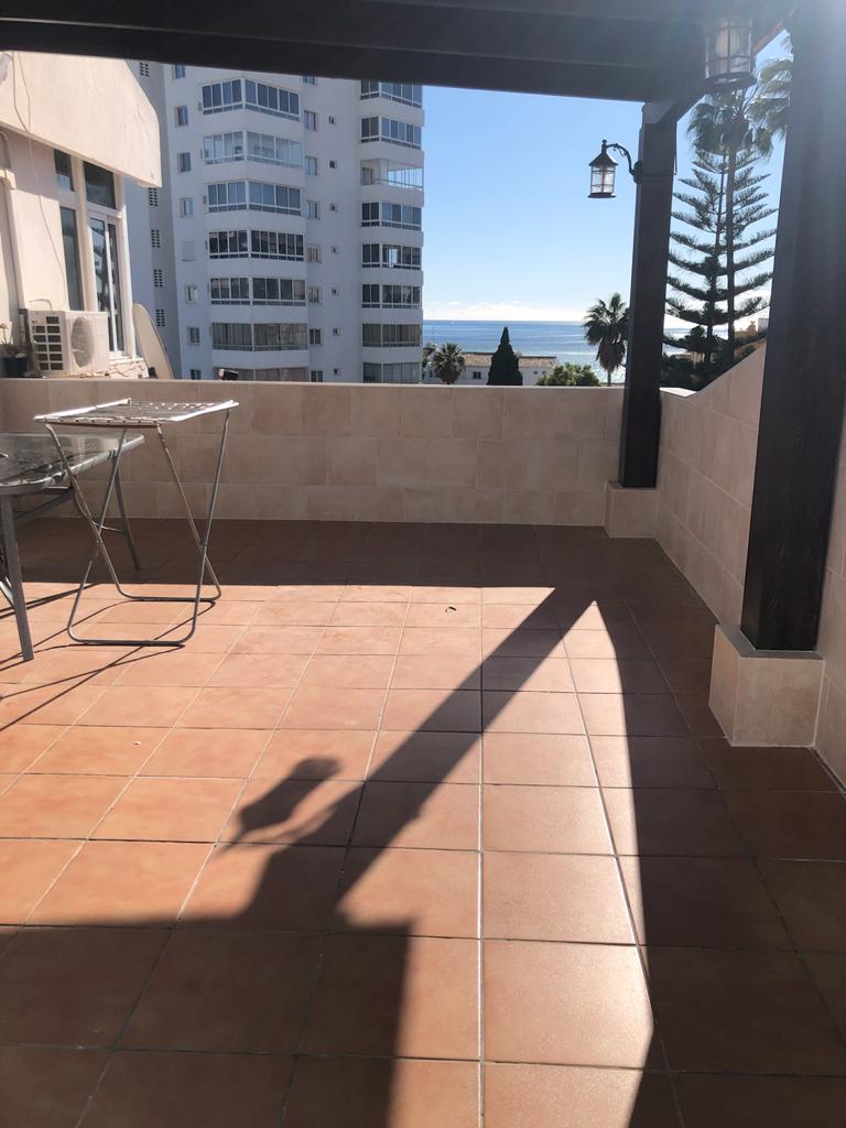 For rent for long term UNFURNISHED Beautiful duplex penthouse with sea views in Benalmadena